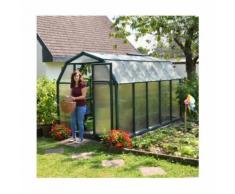 Serre de jardin en polycarbonate Rion Eco Grow 6,65 m², Ancrage au sol Oui - longueur : 3m26