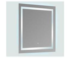 Miroir lumineux de salle de bain Carré - Rétro-éclairage LED - 80x80 cm - Connec't 80