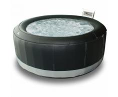 Spa gonflable rond simili-cuir SUPER CAMARO - 6 places - noir