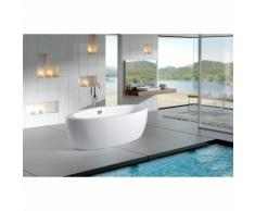 Baignoire îlot ovale en acrylique MODENA - 185x91cm - BS-859 blanc