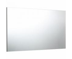 MIROIR DE SALLE DE BAIN 120X70 CM RÉVERSIBLE AVEC CADRE À SUPPORT
