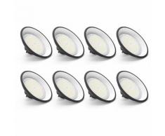 8×Anten 100W UFO Projecteur LED Lampe Industrielle Suspension IP65 Phare de Travail 13000LM Spot