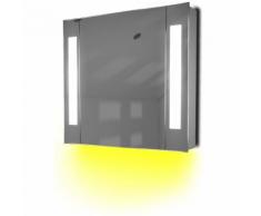 Miroir De Salle De Bain Avec Capteur Et Prise Rasoir Interne K17Y - Couleur LED : Jaune