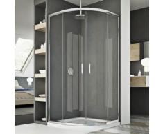 Cabine douche demi-circulaire 80x80 CM H185 transparent modèle Junior