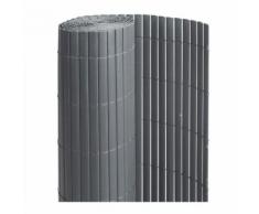 Canisse PVC double face Anthracite 18 m - 6 rouleaux de 3 x 1,50 m - Jardideco