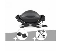 Barbecue électrique Weber Q 1400 + Plan travail + Chariot