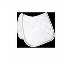 Tapis de selle matelassé Competition COULEUR - Blanc/argent, TAILLE A - Cheval Dressage WALDHAUSEN