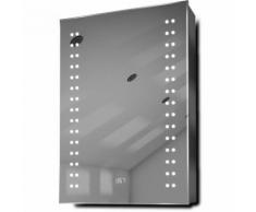 Armoire Halina Salle De Bain, Lumière Led, Anti-Buée, Capteur, Rasoir K388