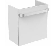TONIC II Meuble pour lavabo Version gauche Couleur laqué blanc brillant (R4318WG)