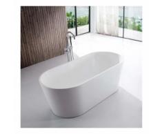 Baignoire ilot Ovale - Acrylique blanc -120x65 cm - Rome