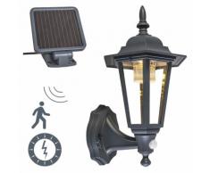 QAZQA Classique/Antique /Rustique Applique murale éxterieur Solar LED New York gris foncé Plastique