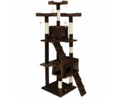 Arbre à chat Griffoir Julia Grand 170 cm Sisal Naturel Arbre de Jeu et Escalade Marron