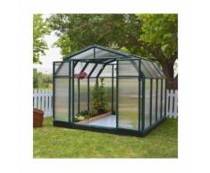 Serre de jardin en polycarbonate Rion Hobby Gardener 7,07 m², Ancrage au sol Non - longueur : 2m66