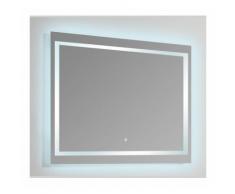 Miroir Rectangle lumineux salle de bain - Rétro-éclairage LED - 120x80 cm - Connec't 120