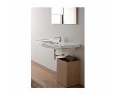 Lavabo ML 120 simple vasque | Blanc brillant