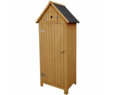 Armoire de jardin "Cabanon" - 77 x 54.5 x 179 cm - Marron