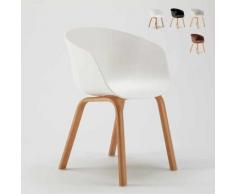Chaise Design Scandinave DEXER pour Cuisine Bar et Salle à Manger | Blanc