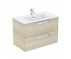 Tempo - Lavabo + meuble (K2978OS) coloris chêne sablé, 81,5 x 45 x 56,5 cm