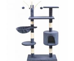 Arbre à chat avec griffoirs en sisal 125 cm Bleu foncé MJ170484