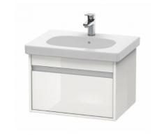 Pack meuble + lavabo Duravit Ketho KT0062 60cm - Blanc brillant