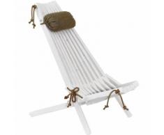 Chilienne en bois EcoChair (coussin offert) Pin blanc