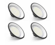 4×Anten 150W UFO Projecteur LED Lampe Industrielle Suspension IP65 Phare de Travail 13000LM Spot