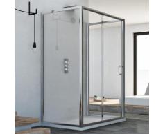 Cabine douche 70x120x70 CM H185 trasparent modèle Replay Trio avec 1 portillon