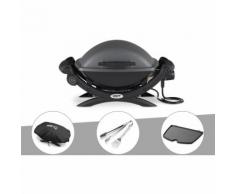Barbecue électrique Weber Q 1400 + Housse + Kit Ustensile + Plancha
