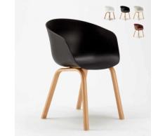 Chaise Design Scandinave DEXER pour Cuisine Bar et Salle à Manger | Noir