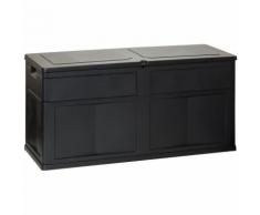 Coffre de Jardin 320 L TOOLMAX 119 X 46 X 60 cm Noir Resine Anti UV Haute résistance gel et