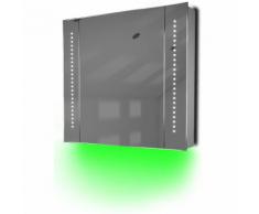Miroir De Salle De Bain Avec Capteur Et Prise Rasoir Interne K18G - Couleur LED : Vert