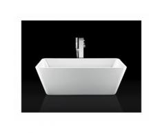 Baignoire îlot design rectangulaire NEWTON blanche