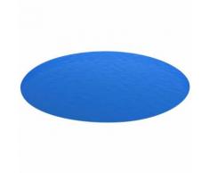 Bâche de piscine bleue ronde en PE 549 cm