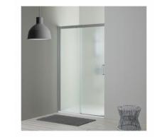 PORTE DE DOUCHE EN NICHE CÔTÉ FIXE À GAUCHE 150 CM DREAM VERRE SATINÉ