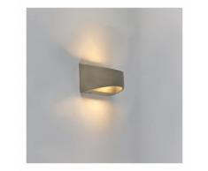 QAZQA Rustique Applique murale végétale d' extérieure semi-circulaire en béton IP54 avec LED