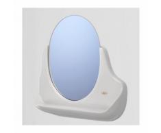 Miroir de salle de bain avec tablette serie IRIS DUO / Couleur: Blanc / Référence: 305