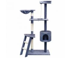 Arbre à chat avec griffoirs en sisal 150 cm Bleu foncé MJ170489