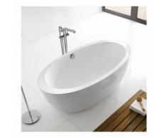 Baignoire ilot Ovale - Acrylique Blanc - 170x90 cm - Paris