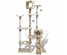 Arbre à chat 175 cm - Beige & motifs Maja+ MJ170112