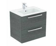 Tempo – Lavabo sur meuble (K2979SG) coloris chêne gris, 610x450 mm