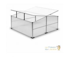 Serre de Jardin en Polycarbonate - Double Ouverture - 4 saisons