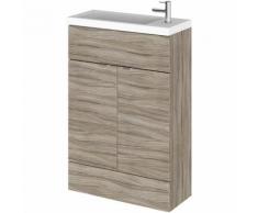 Meuble-lavabo wengé 60 x 86.4 x 35.5cm