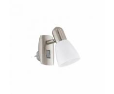 Liseuse prise orientable Dakar H10 cm - Nickel - Nickel