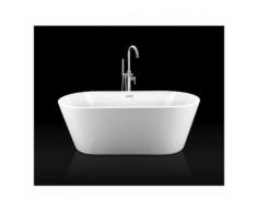 Baignoire îlot design ovale NEW-YORK blanche 160 cm