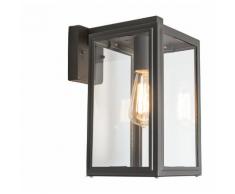 QAZQA Classique/Antique /Rustique /Rétro Applique Murale extérieure Sutton Bas anthracite verre