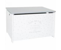 Atmosphera - Coffre à jouets gris 58 x 38 x H 38 cm