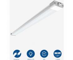 Reglette LED 120CM 36W Blanc Neutre 4000K IP65 extensible Plafonnier Néon Étanche Anti-Poussière
