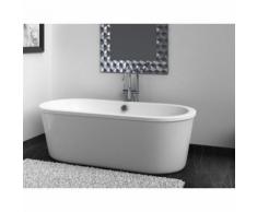 Baignoire balnéo design ovale LOFT blanche