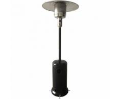 Parasol chauffant OSLO - chauffage d'extérieur gaz 12kW - acier noir