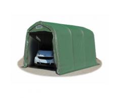 Tente-garage carport 2,4 x 3,6m d'élevage abri agricole tente de stockage bâche 550g/m² armature